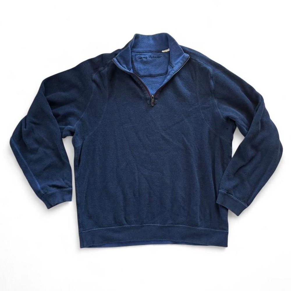 Tommy Bahama Navy Blue Quarter Zip